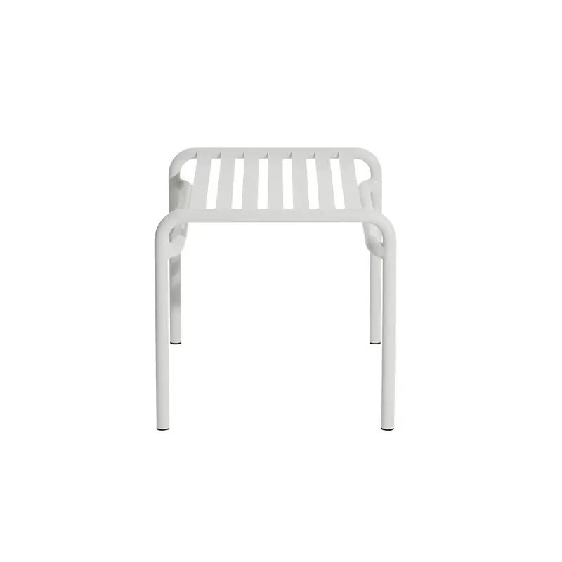 Outdoor Stool WEEKEND footrest Pearl greyPETITE FRITURE Remise