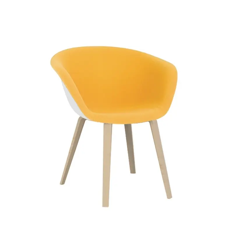 Dining Chair DUNA wooden legs Yellow 426ARPER Prix Choc