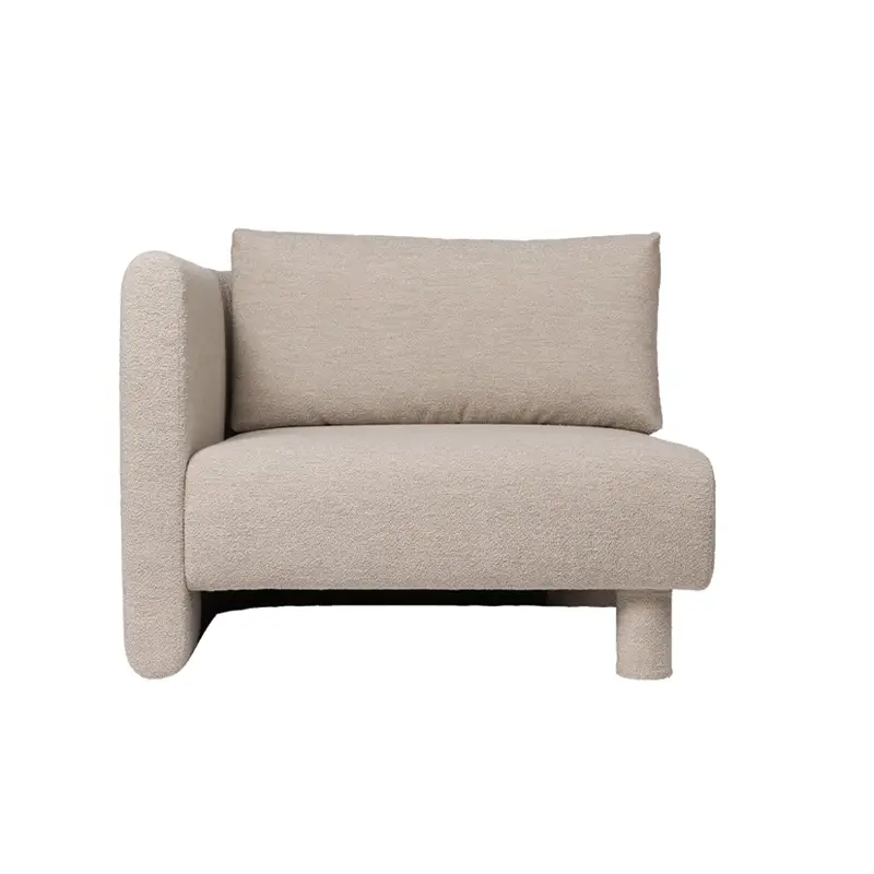 Livraison Express Canapé DASE accoudoir gauche Soft Bouclé NaturelFERM LIVING