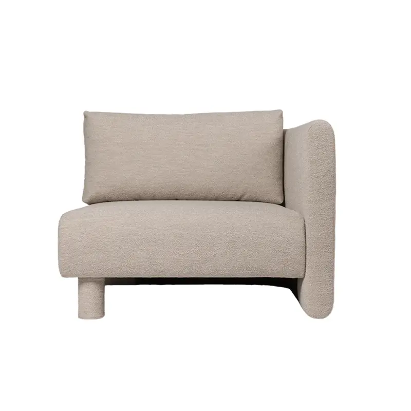 Jusqu'à Épuisement Des Stocks Sofa DASE right armrest Soft Bouclé NaturelFERM LIVING