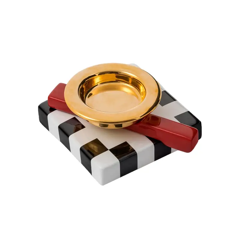 Satisfait Ou Remboursé Accessoire de cuisine Cendrier SQUASH DoréMEMPHIS MILANO