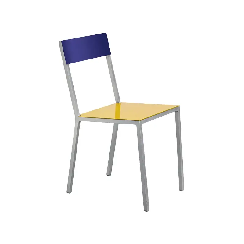 Chaise ALU Jaune/ bleu foncéVALERIE OBJECTS Commande En Gros