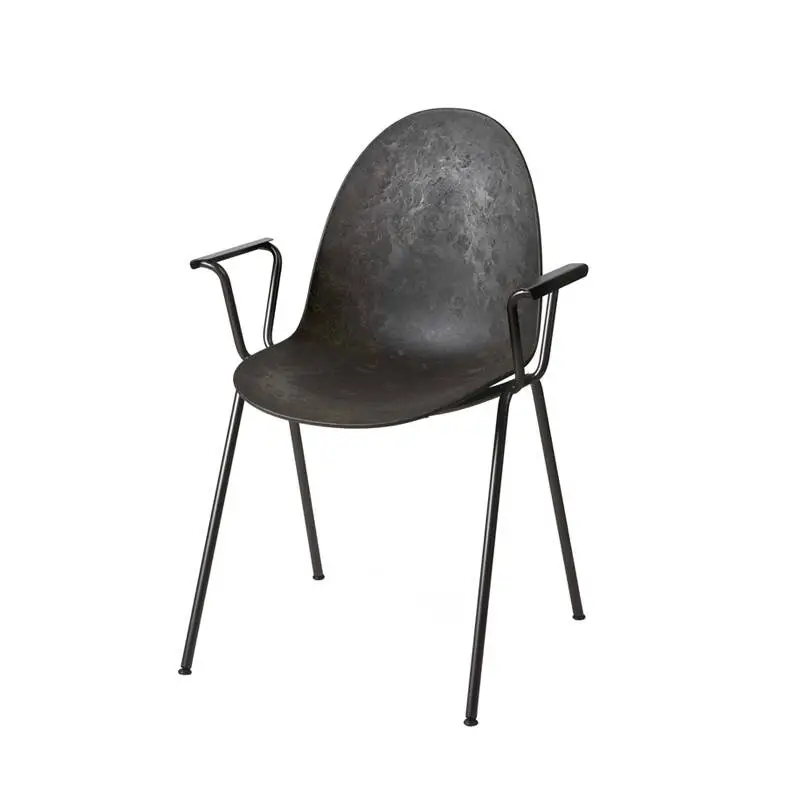 Pas Cher Chaise ETERNITY avec accoudoirs Coffee waste blackMATER