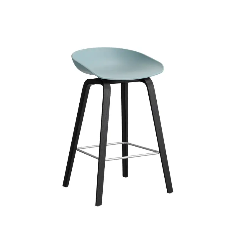 Marque Tabouret haut ABOUT A STOOL AAS 32 H65 Dusty blueHAY