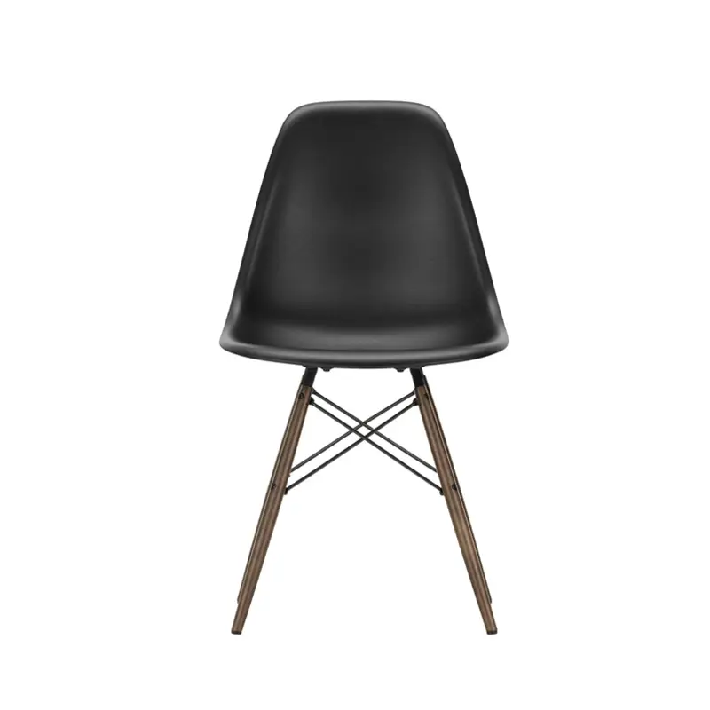 Achat Immédiat Dining Chair EAMES PLASTIC CHAIR DSW Dark maple Black REVITRA