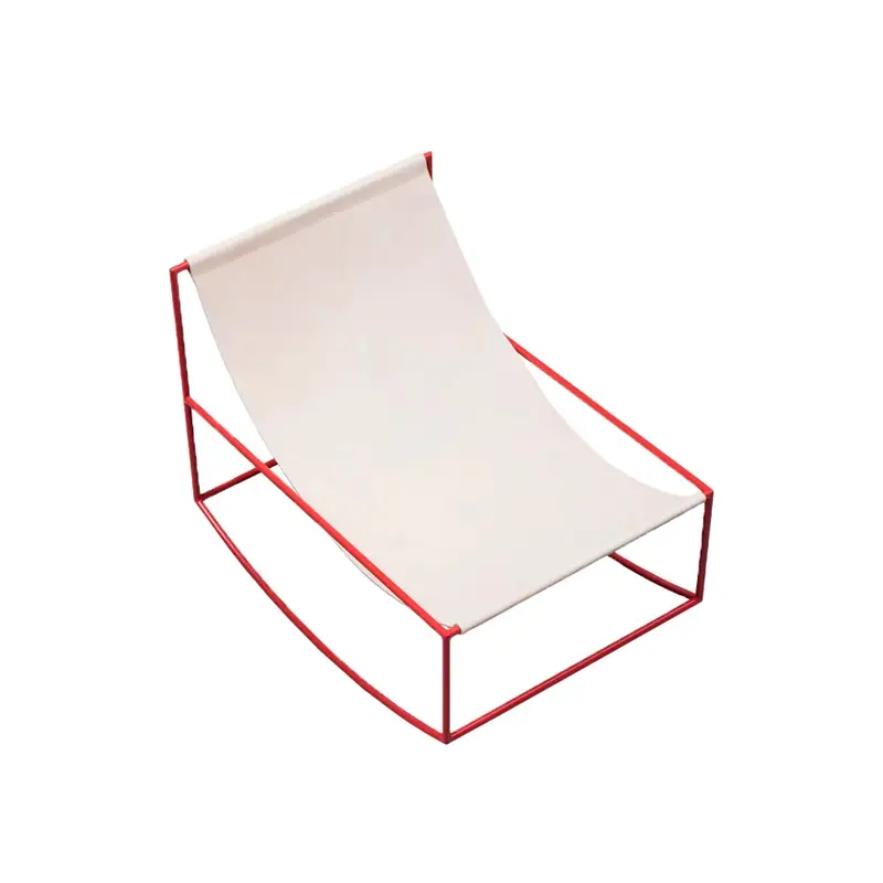 Retour Gratuit Fauteuil ROCKING CHAIR Cuir/RougeVALERIE OBJECTS