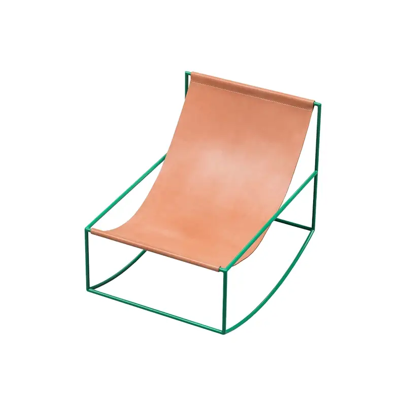 Easy chair ROCKING CHAIR Leather/GreenVALERIE OBJECTS Must-Have