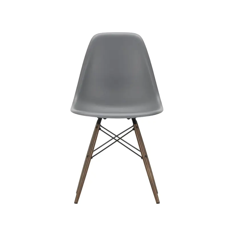 Dining Chair EAMES PLASTIC CHAIR DSW Dark maple Granite grey REVITRA Paiement Sécurisé