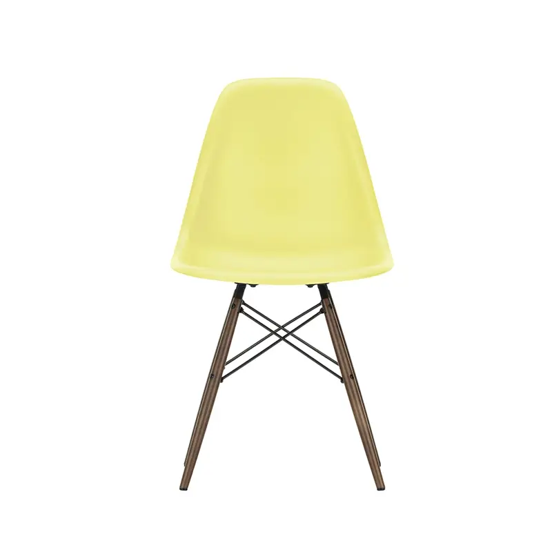Chaise EAMES PLASTIC CHAIR DSW érable foncé Citron REVITRA Vente Flash