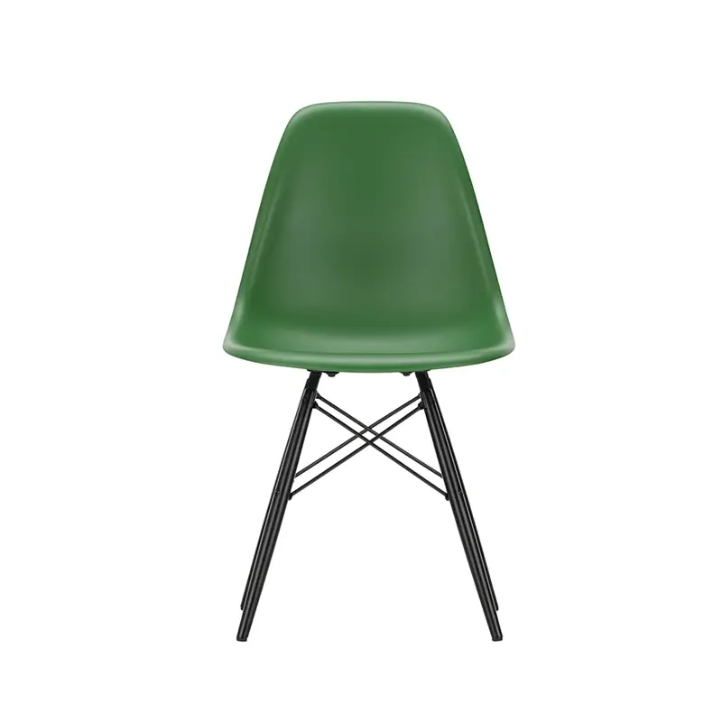 Chaise EAMES PLASTIC CHAIR DSW érable noir Vert émeraude REVITRA Vente Flash