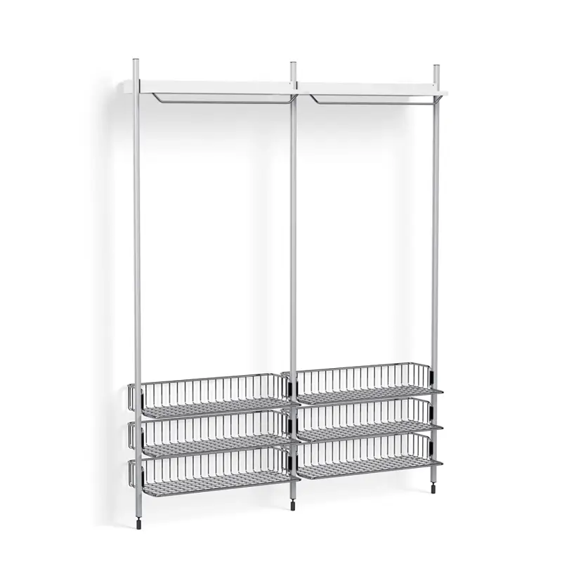Storage Unit PIER SYSTEM 1022 White/ aluminiumHAY Meilleur Choix