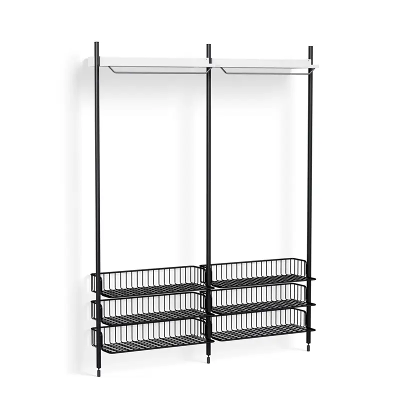 Meuble de rangement PIER SYSTEM 1022 Blanc/ noirHAY Prix Réduit