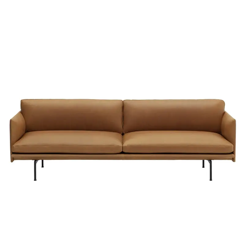 Offre Spéciale Sofa OUTLINE 3 seater Cognac leatherMUUTO