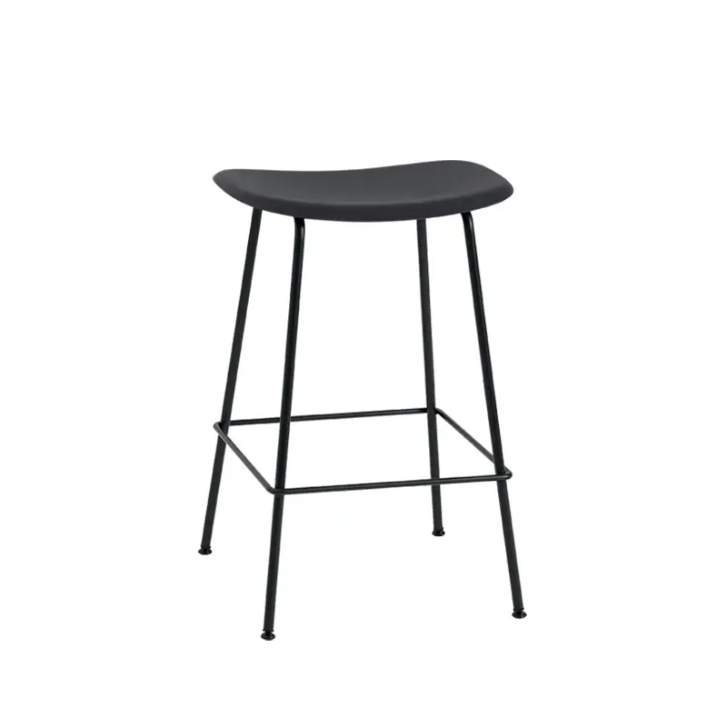 Commande En Gros Tabouret haut FIBER BAR STOOL pieds acier NoirMUUTO