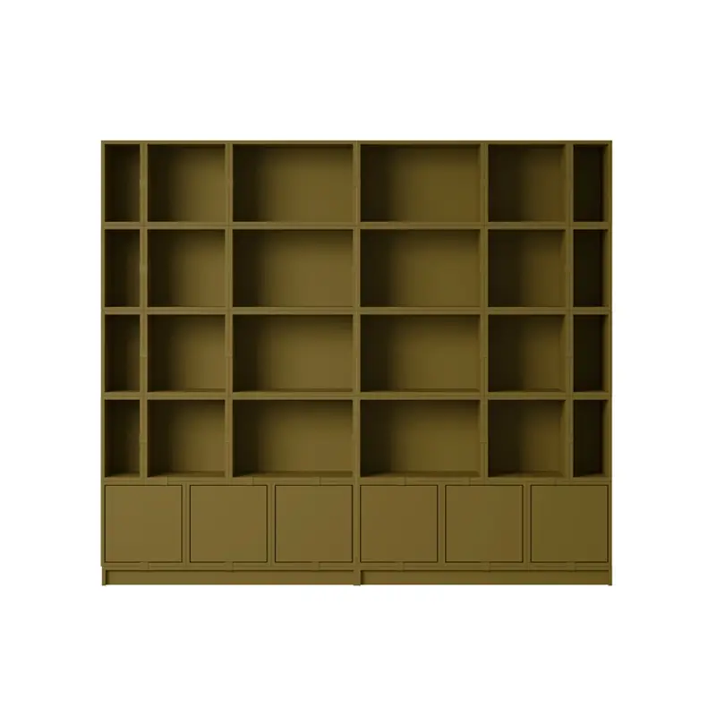Shelving STACKED CONFIGURATION 1 Green brownMUUTO Top Vente