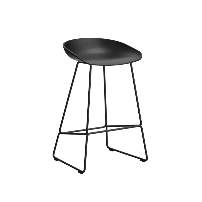 Expédié Aujourd'hui Tabouret haut ABOUT A STOOL AAS 38 H65 NoirHAY