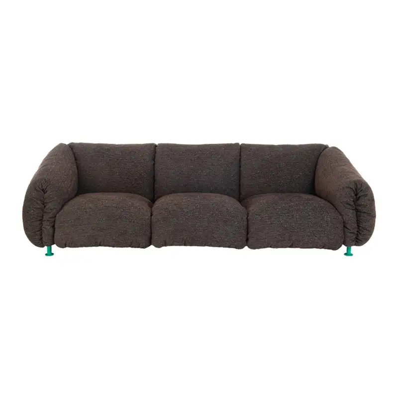 Sofa ZA:ZA MAX 3-seater Viero 24647 Dark brown / Grass greenZANOTTA Expédition Rapide