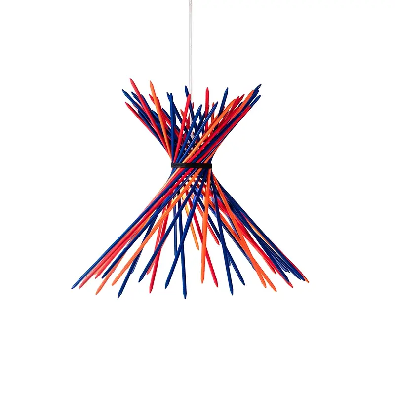 Haute Qualité Pendant Light PIC-A-STIC Bright blue-red/ Bright orangeINGO MAURER