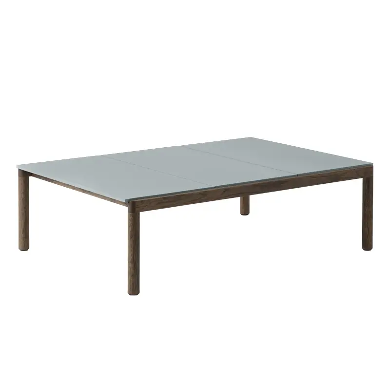 Table basse COUPLE 120x84 Bleu clair / Chêne huilé foncéMUUTO Soldes