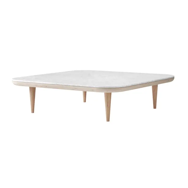 Table basse FLY SC11 Marbre Carrara blanc/ chêne huilé blancAND TRADITION Offre Exclusive
