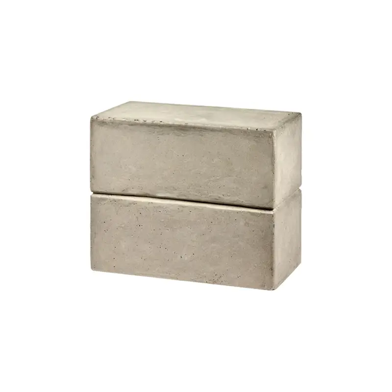 Tabouret PAWN CONCRETE RECTANGULAR Béton gris clairSERAX Soldes