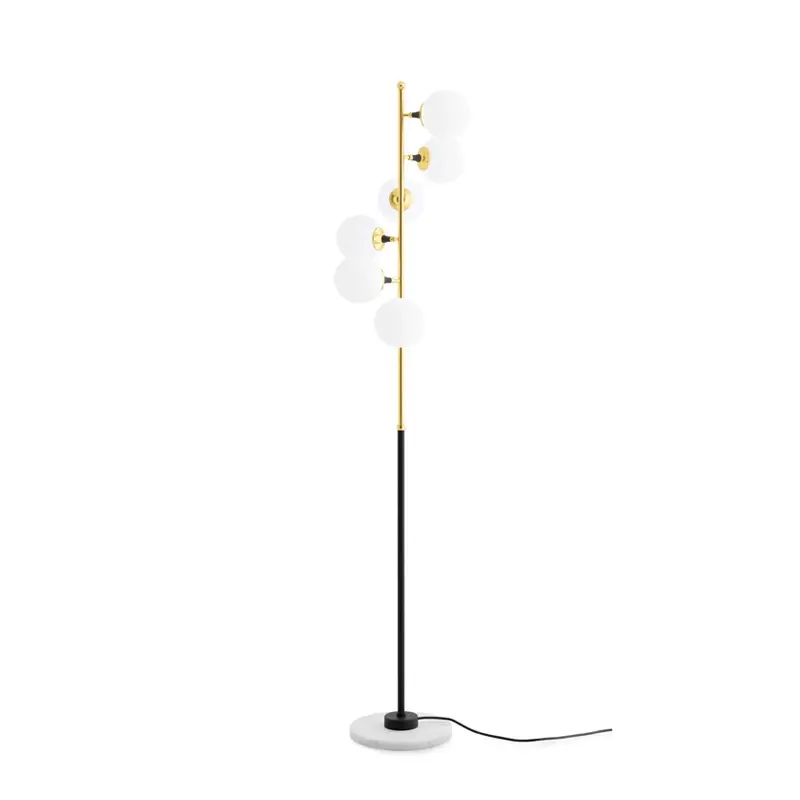 Nouveauté Floor Lamp GALASSIA White and goldSTILNOVO