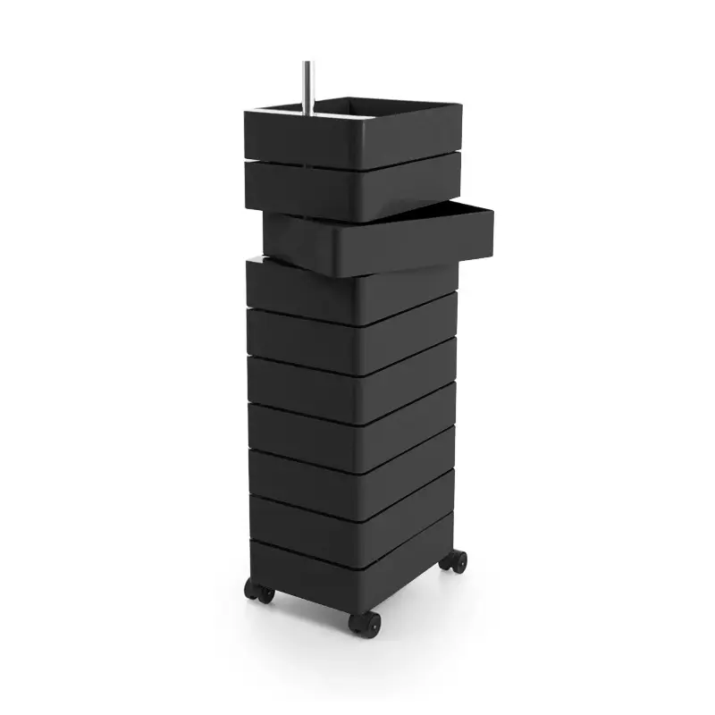 Meuble de rangement 360° 10 tiroirs NoirMAGIS Bon Plan