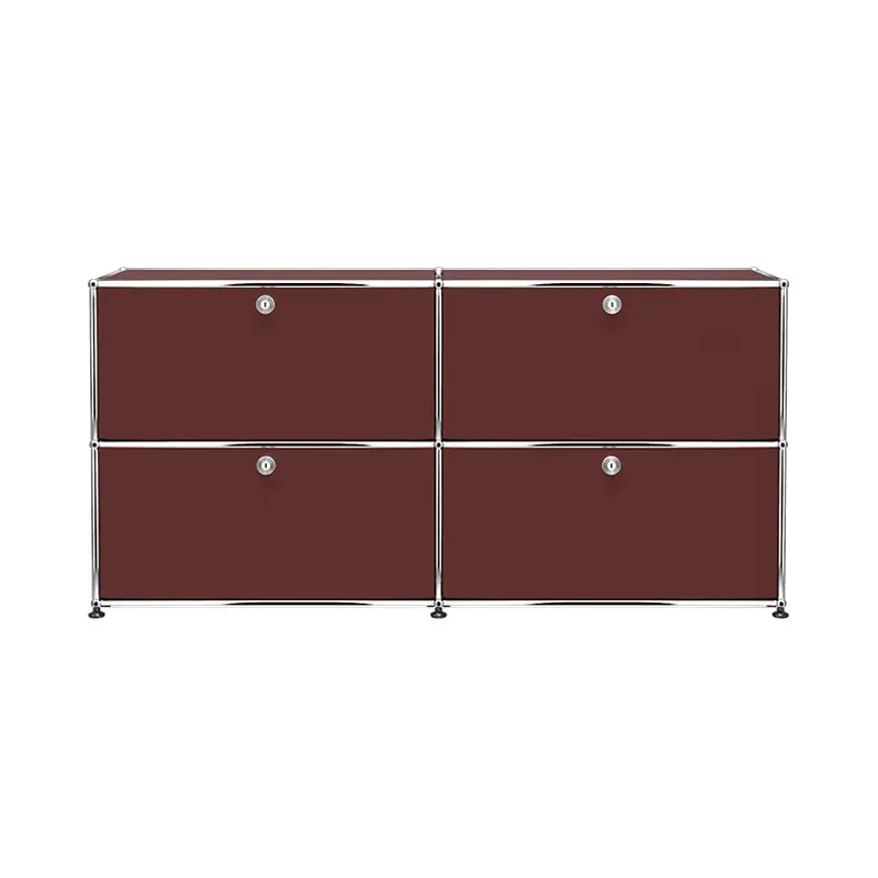Meilleure Vente Storage Unit USM HALLER E2 Brown USMUSM HALLER