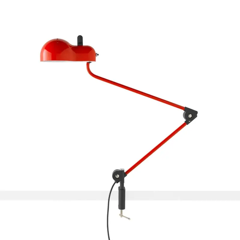 Retour Gratuit Lampe de bureau TOPO à pince RougeSTILNOVO