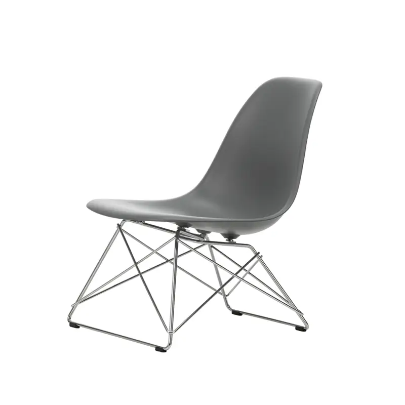Acheter En Ligne Fauteuil EAMES PLASTIC CHAIR LSR Gris granit RE/ chromé brillantVITRA