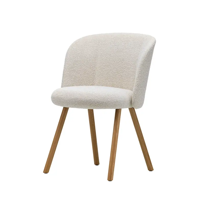 Chaise MIKADO pieds chêne Nubia 01 ivoire perle/ chêneVITRA Remise