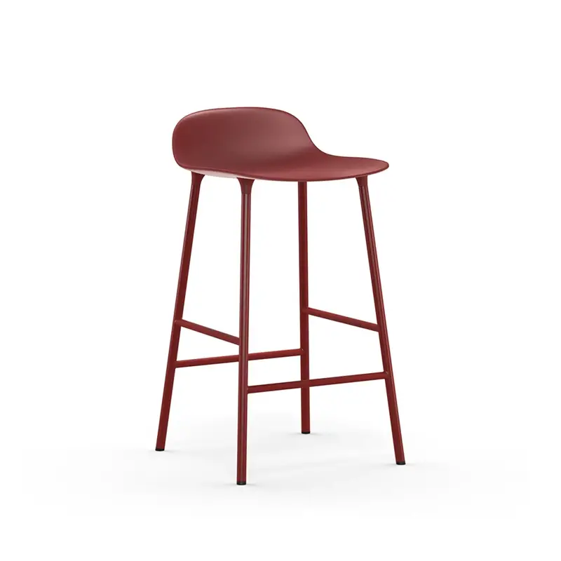 Bar Stool FORM BARSTOOL steel legs RedNORMANN COPENHAGEN Vente Directe