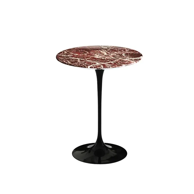 Expédition Rapide Table d&rsquo;appoint guéridon SAARINEN marbre Rosso RubinoKNOLL