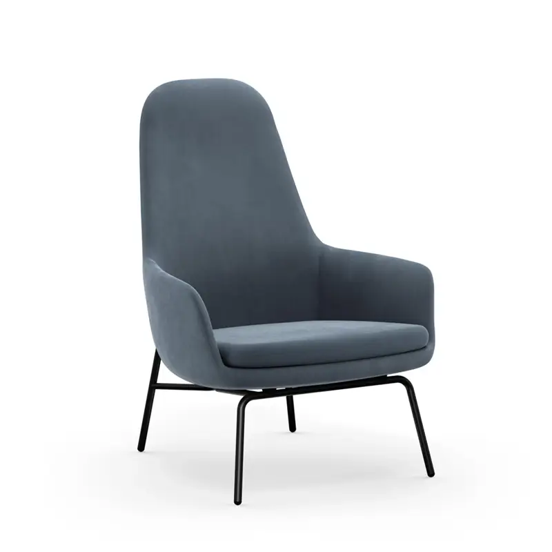 Paiement Sécurisé Fauteuil ERA HIGH pieds acier City Velvet 50NORMANN COPENHAGEN