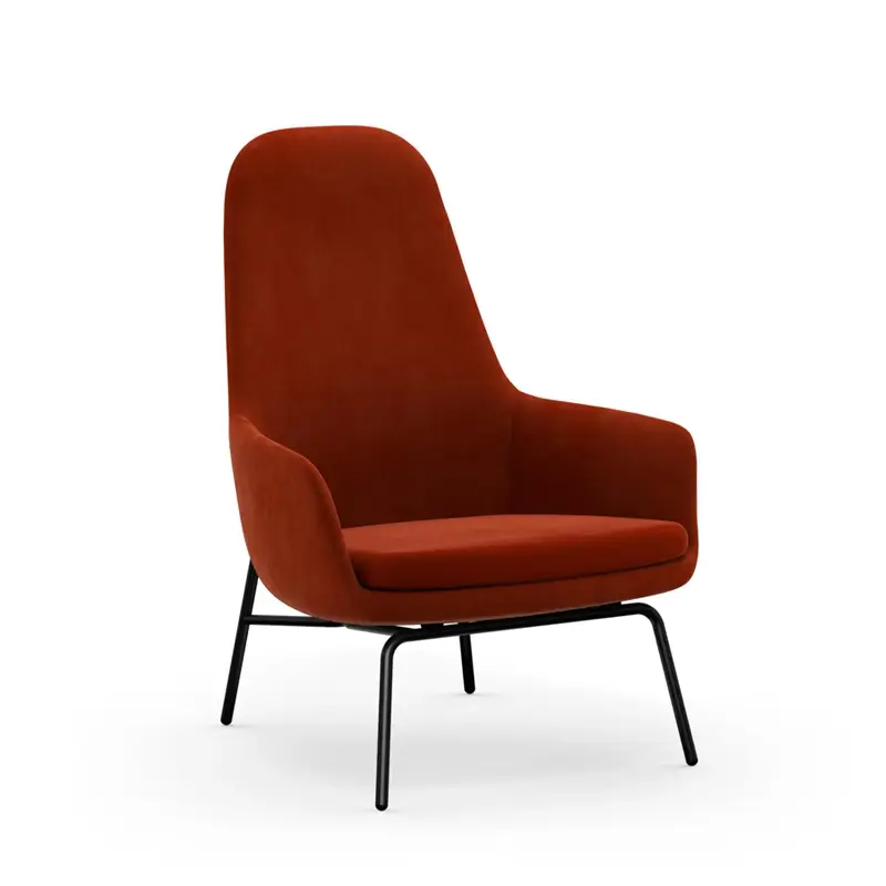 Certifié Easy chair ERA HIGH City Velvet 62 steel feetNORMANN COPENHAGEN