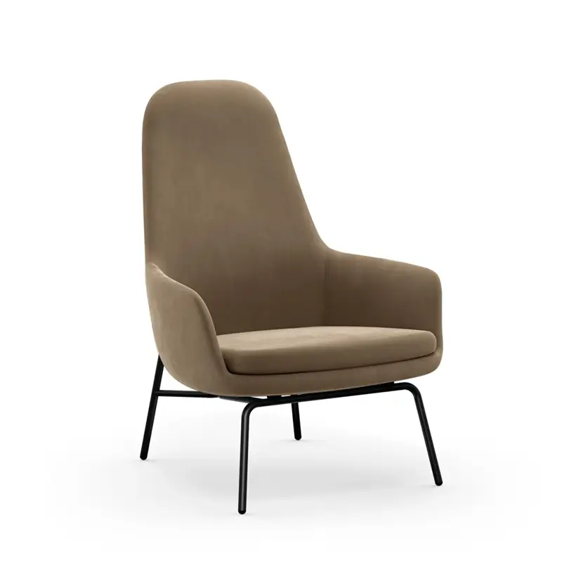 Meilleur Prix Easy chair ERA HIGH City Velvet 77 steel feetNORMANN COPENHAGEN