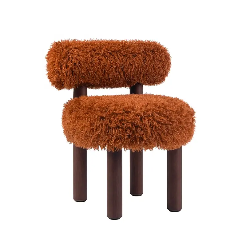 Chaise GROPIUS CS2 FLUFFY Azur cotonneux Mordore/ frêne marronNOOM HOME Produit De Marque