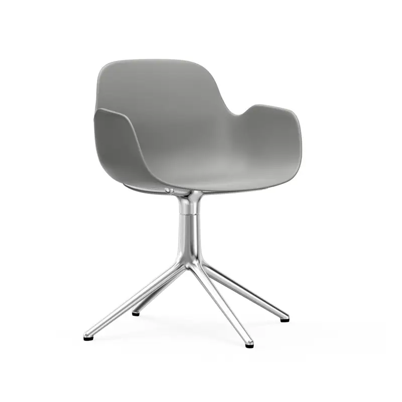 Dining Chair FORM ARMCHAIR central leg GreyNORMANN COPENHAGEN Pas Cher