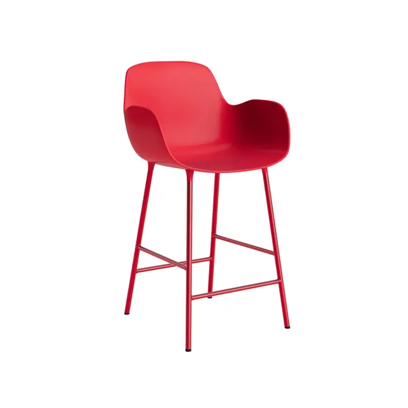 Prix Choc Tabouret haut FORM BAR ARMCHAIR Rouge vif NORMANN COPENHAGEN