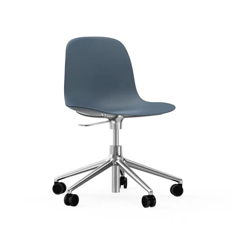 Commande En Gros Dining Chair FORM CHAIR base with castors Dark blueNORMANN COPENHAGEN