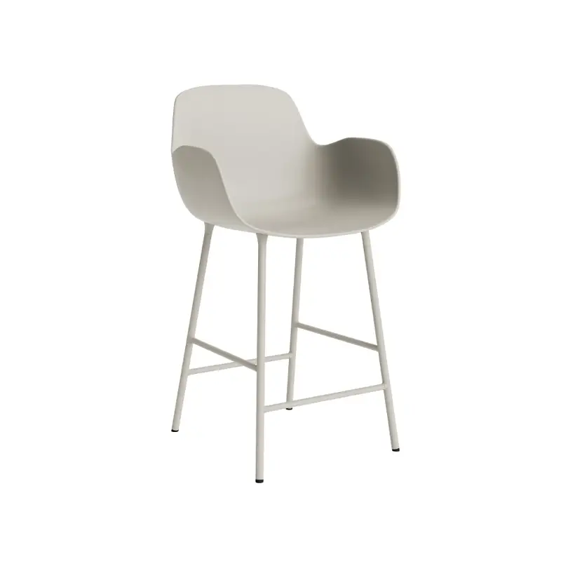 Acheter En Ligne Tabouret haut FORM BAR ARMCHAIR Gris chaudNORMANN COPENHAGEN