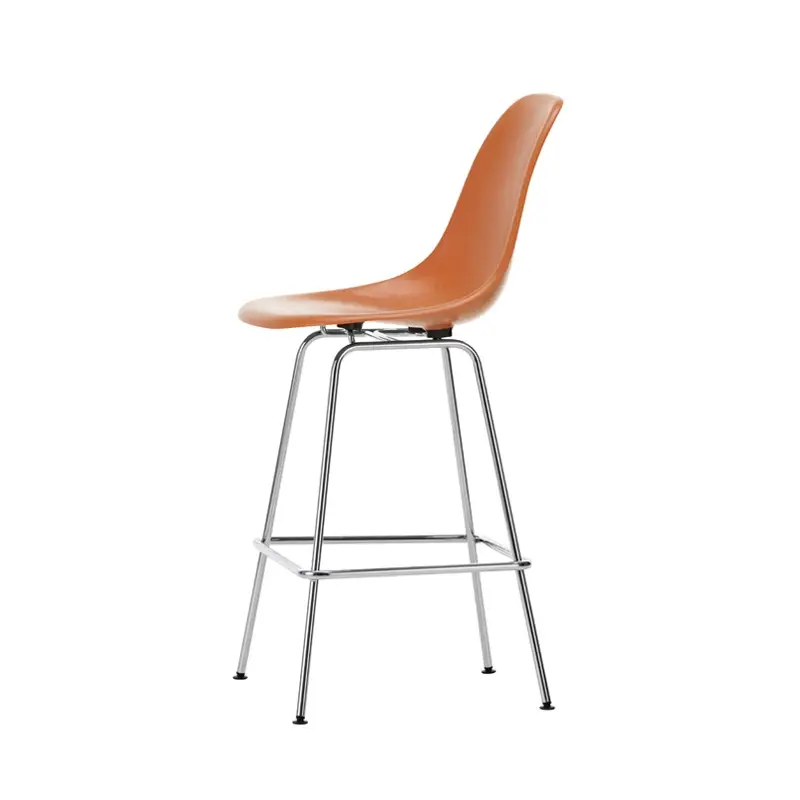 Bar Stool EAMES FIBERGLASS STOOL Medium Red orange EamesVITRA Paiement Sécurisé