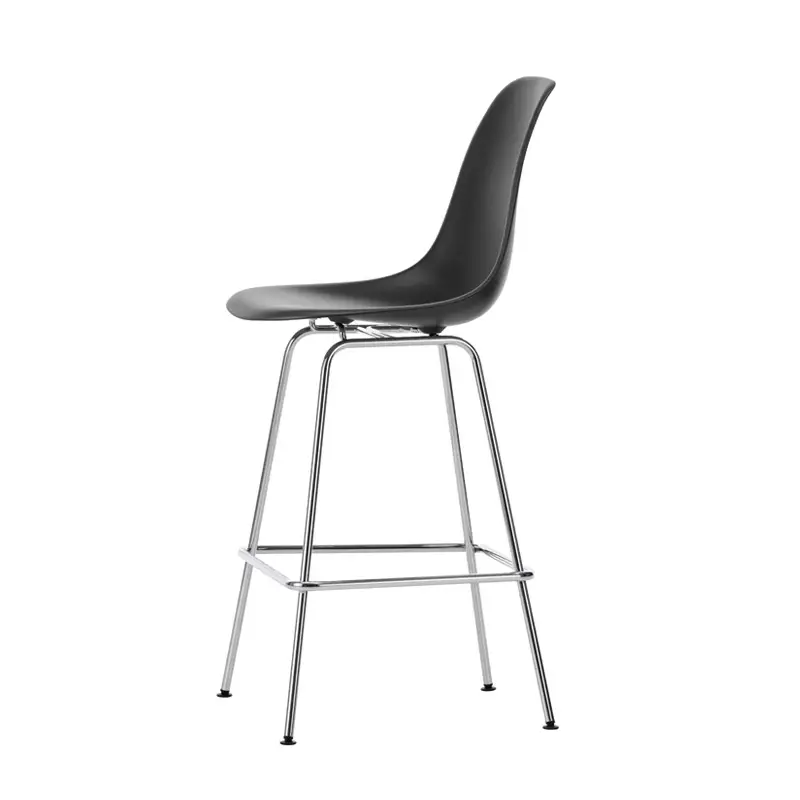 Bar Stool EAMES PLASTIC STOOL Medium Black REVITRA Nouvelle Collection
