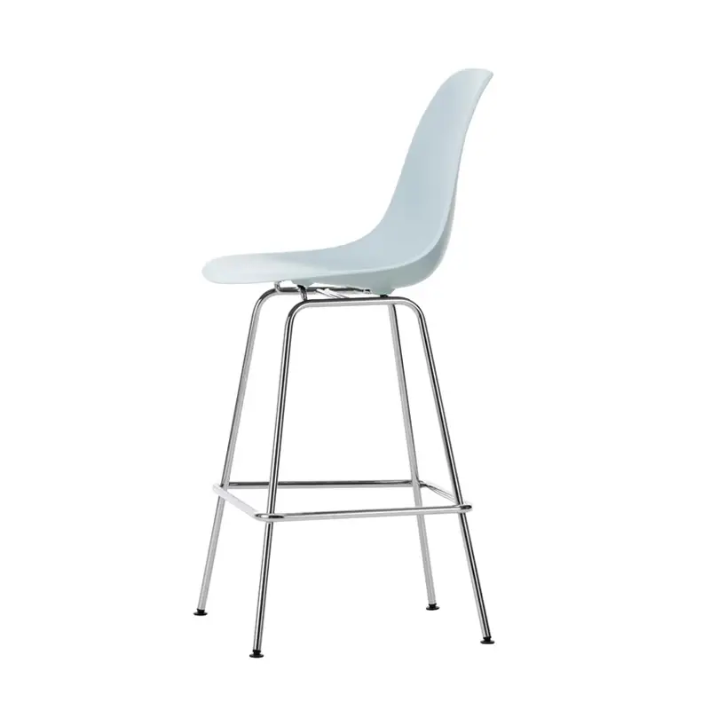 Tabouret haut EAMES PLASTIC STOOL Medium Gris bleuté REVITRA Dernier Modèle