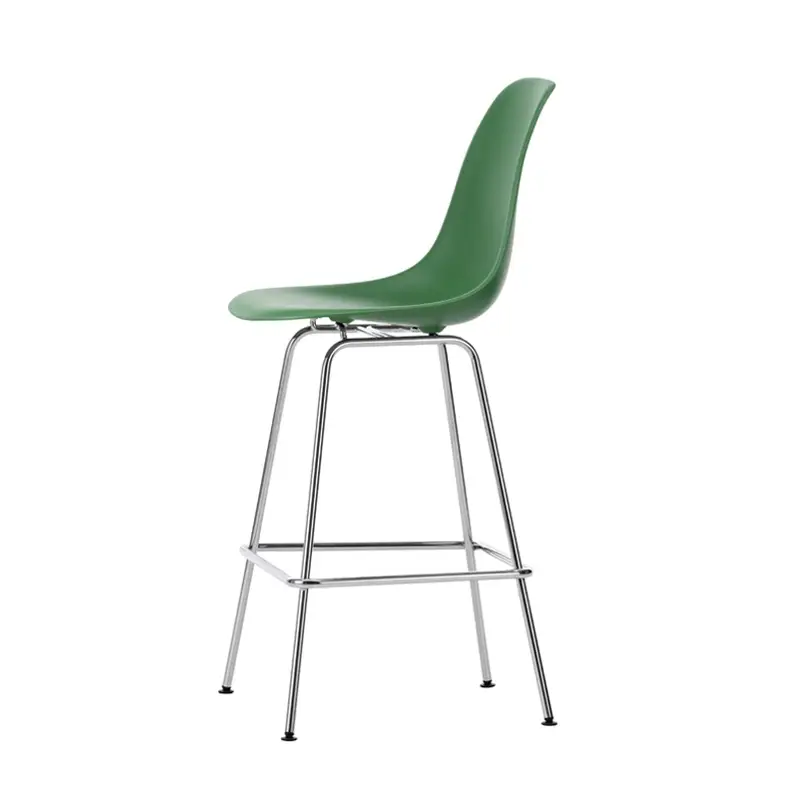 Tabouret haut EAMES PLASTIC STOOL Medium Vert émeraude REVITRA Offre Spéciale