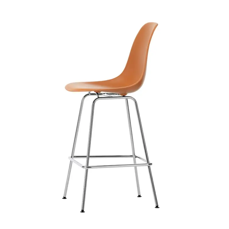 Bar Stool EAMES PLASTIC STOOL Medium Rust Orange REVITRA Certifié