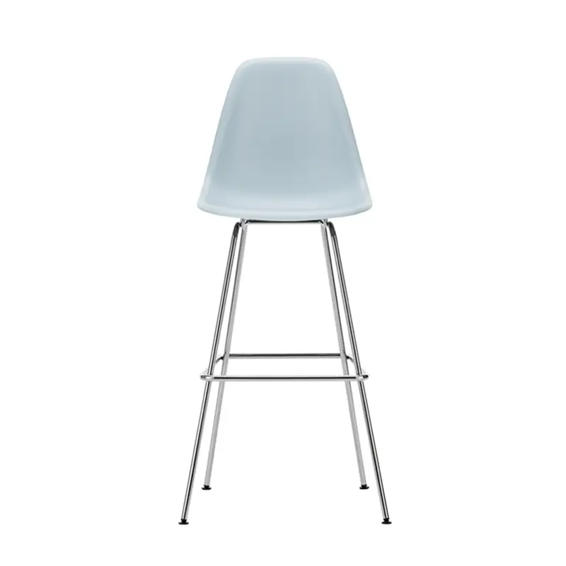 Tabouret haut EAMES PLASTIC STOOL High Gris bleuté REVITRA Prix Bas