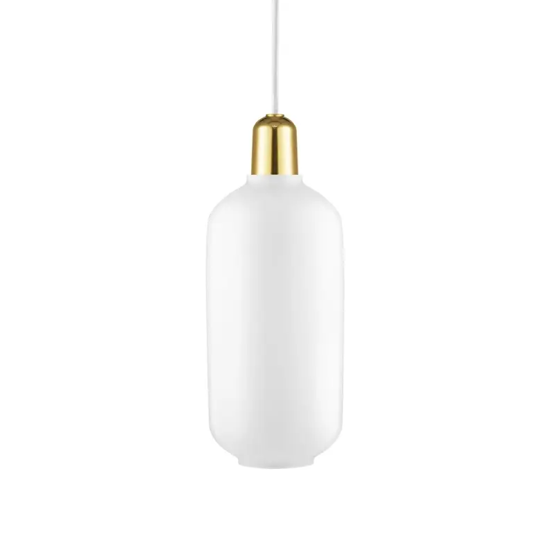 Meilleur Prix Pendant Light AMP brass Large WhiteNORMANN COPENHAGEN