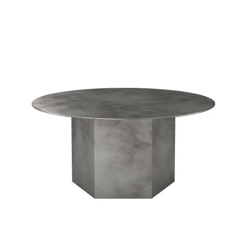 Dernière Chance Coffee Table EPIC STEEL Ø 80 Misty greyGUBI
