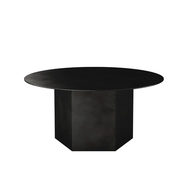 Table basse EPIC STEEL Ø 80 Noir MinuitGUBI Promotion Saisonnière